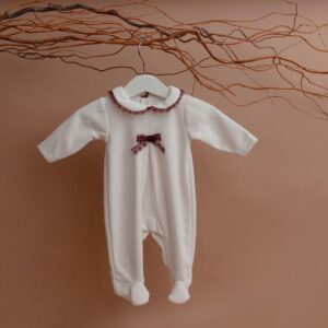 Babygrow Laminado " Renda "<span> - </span>Bordeaux, 1M