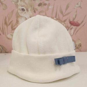 Gorro Laminado Romantic Bege / Azul Velho