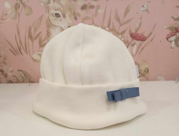 Gorro Laminado Romantic Bege / Azul Velho