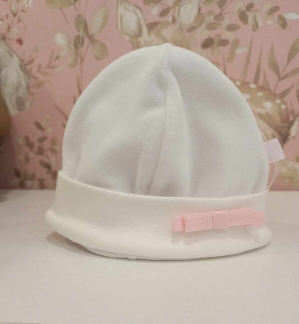 Gorro Laminado Romantic Br/Rosa