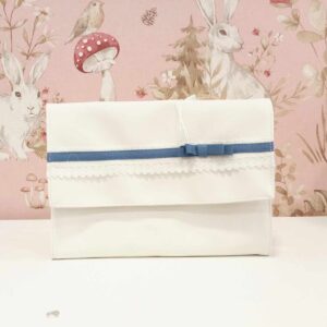 Porta Documentos " Romantic Bege e Azul Velho "