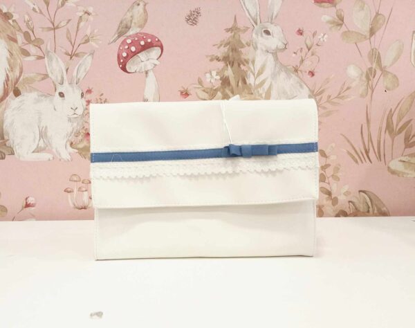 Porta Documentos " Romantic Bege e Azul Velho "