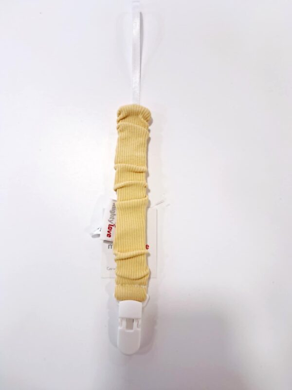 Suporte de Chupeta Amarelo Torrado