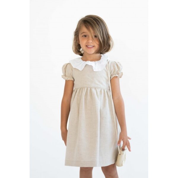 Vestido Cerimónia em Linho " Mel "