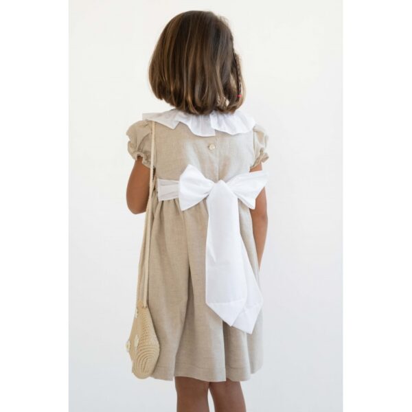 Vestido Cerimónia em Linho " Mel " - Image 2