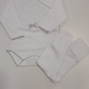 Conjunto Body com Collant Interior “Bordado Inglês ”