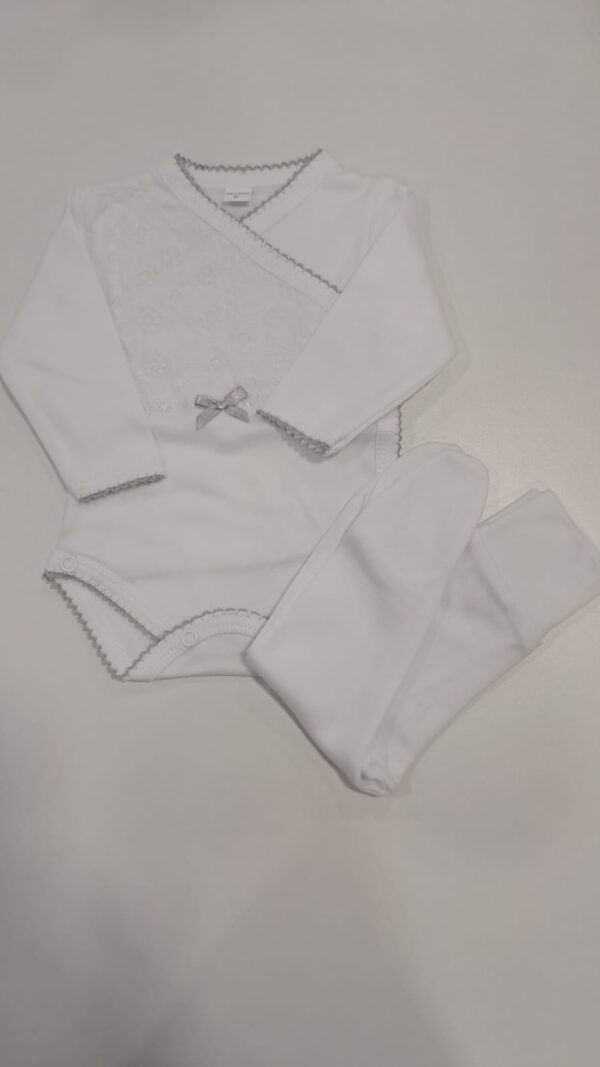 Conjunto Body com Collant Interior “Bordado Inglês ”