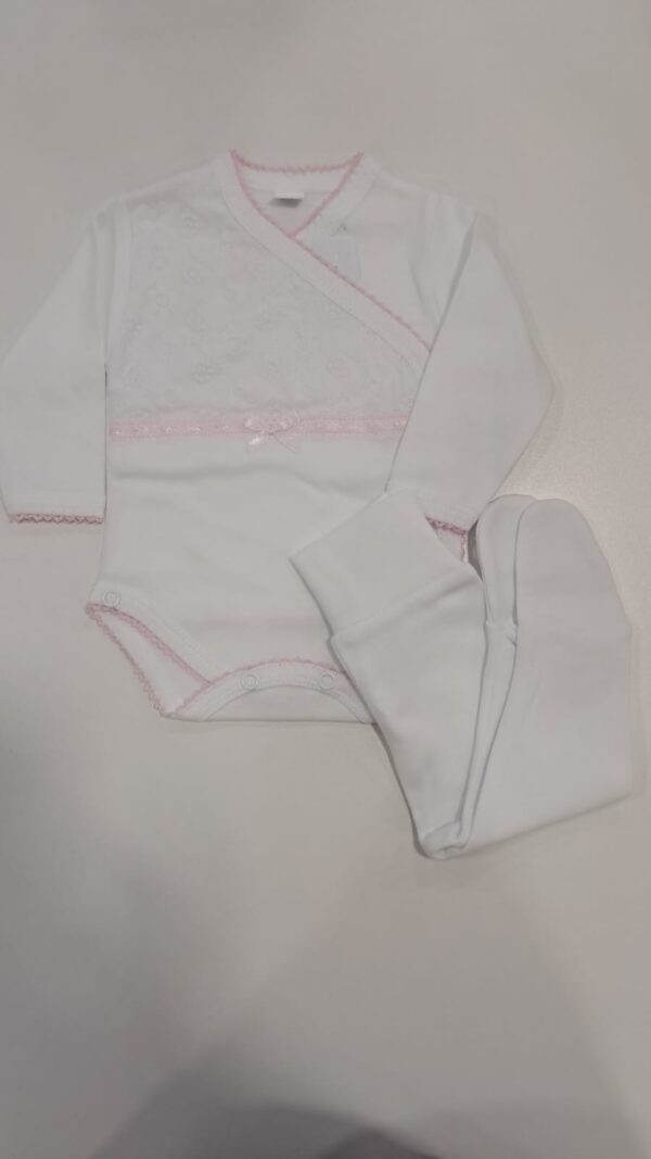Conjunto Body com Collant Interior “Bordado Inglês ” - Image 3