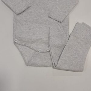Conjunto Body e Collant Interior Cinza