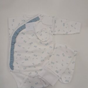 Conjunto Body com Collant Interior e Luvas “Coroas”