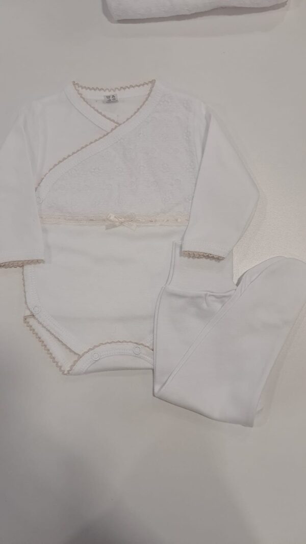 Conjunto Body com Collant Interior “Bordado Inglês ” - Image 2