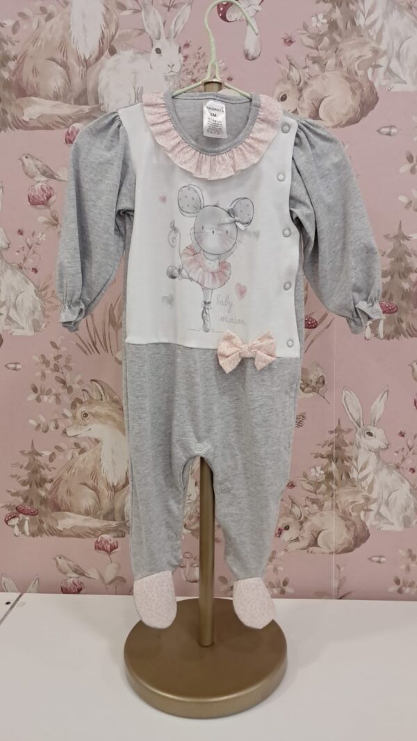 Babygrow Algodão " Ratinha Bailarina "
