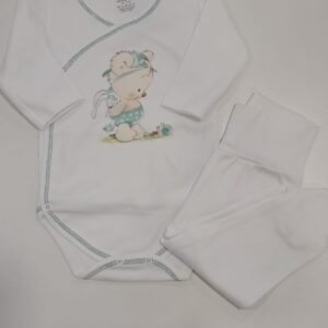Conjunto Body com Collant Interior “Coelho ás Cavalitas Verde ”