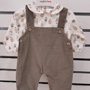Jardineira Calça com Camisa " Bear "