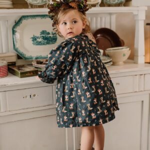 Vestido Forrado " Fox " Azul Marinho