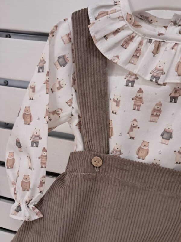 Jardineira Saia com Camisa " Bear " - Image 2