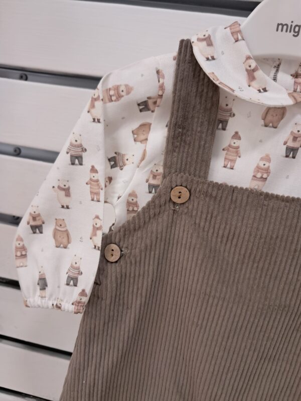 Jardineira Calça com Camisa " Bear " - Image 2