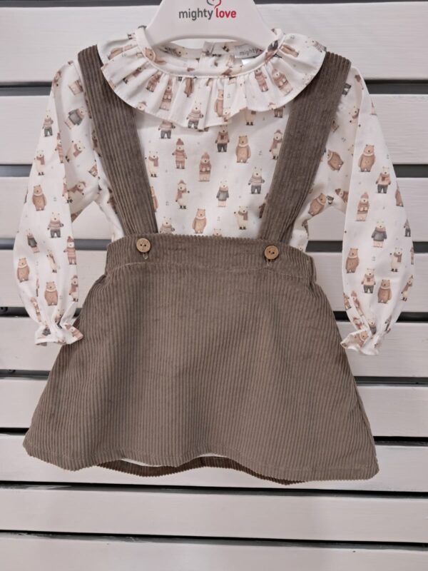 Jardineira Saia com Camisa " Bear "