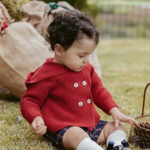 Casaco em Malha Vermelho